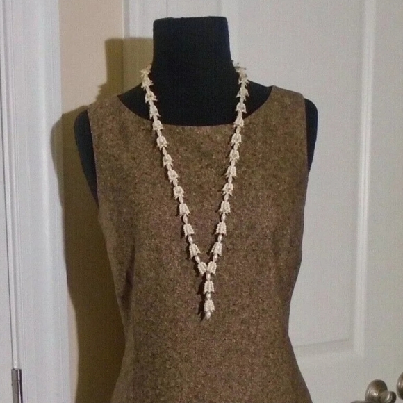 ANN TAYLOR 100% Wool Tweed Sleeveless Sheath Dress - Picture 3 of 4